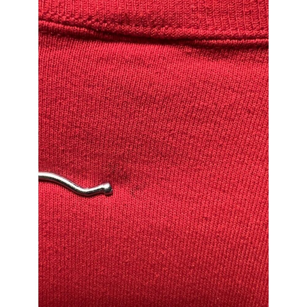 Vintage Jerzees by Russell Red Crewneck Sweatshirt Mens XL 46‎ Made In USA - Picture 9 of 11